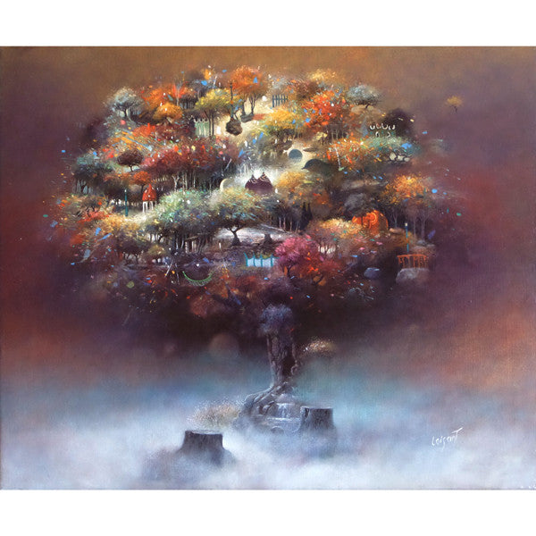 Seattle art galleries Sylvain Loisant Tree of trees in autumn